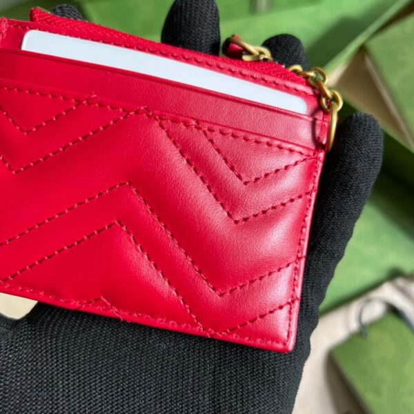 Gucci Red Card Holder - Image 8