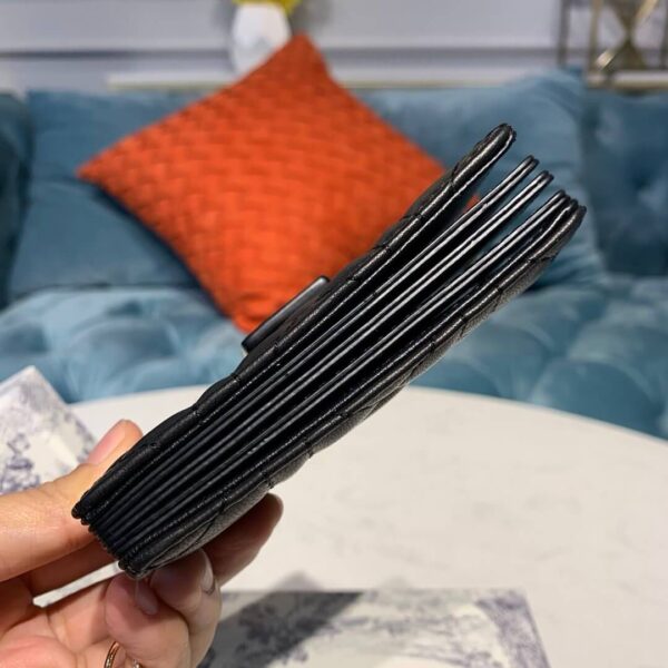Dior Dior 5-Gusset Card Holder Black - Image 6