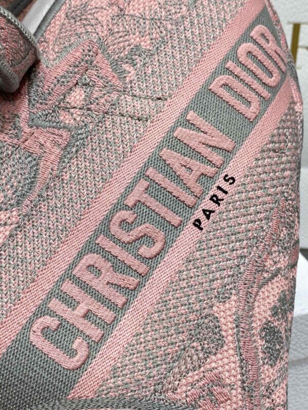 Christain Dior Saddle Pink Multicolored Bag - Image 8