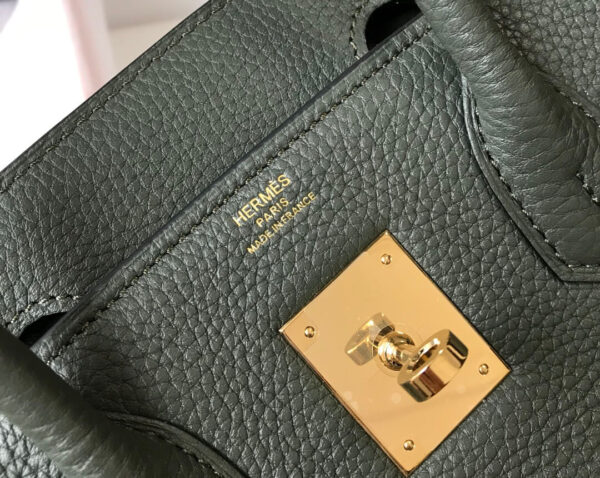 Hermes Birkin Togo Dark Green Bag - Image 6