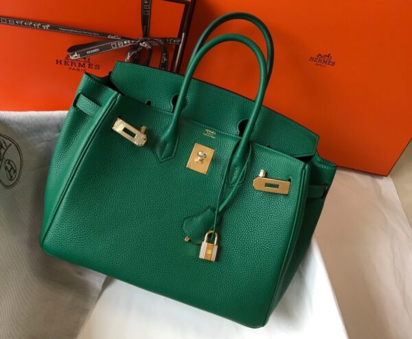 Hermes Birkin Green Bag - Image 9