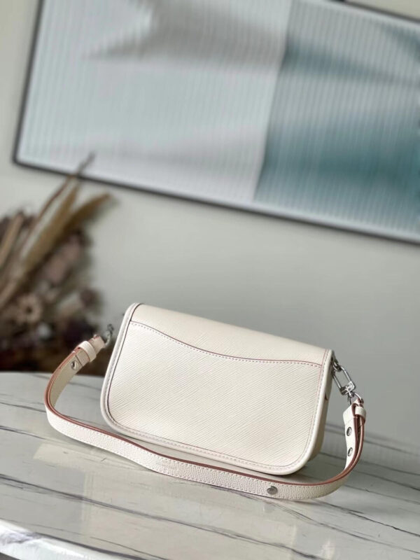 LV Buci Epi Leather Crossbody Bag White - Image 8
