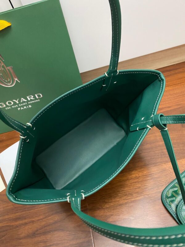 Goyard Mini Tote Green Bag - Image 9
