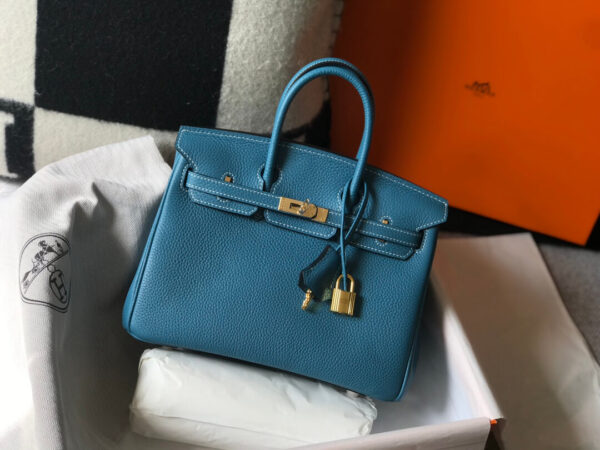 Hermes Birkin Blue Jean Togo Bag
