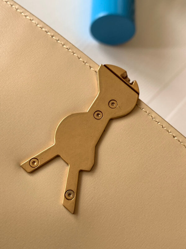 YSL Cream Solferino Leather Shoulder Bag - Image 6