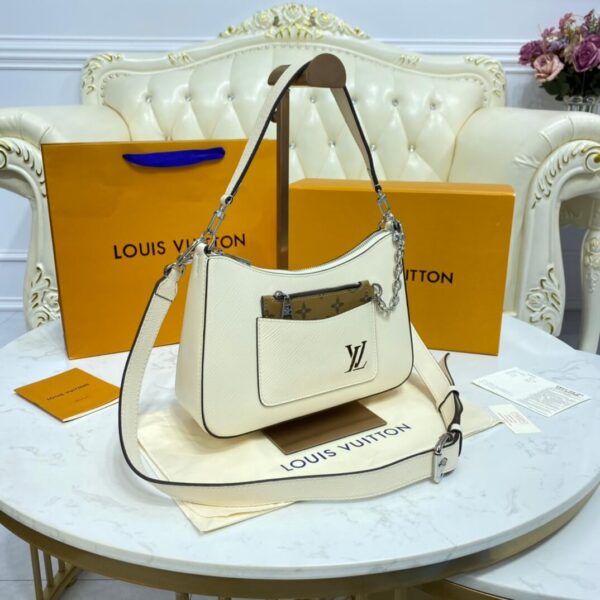 LV Marelle Epi Leather Bag White - Image 8