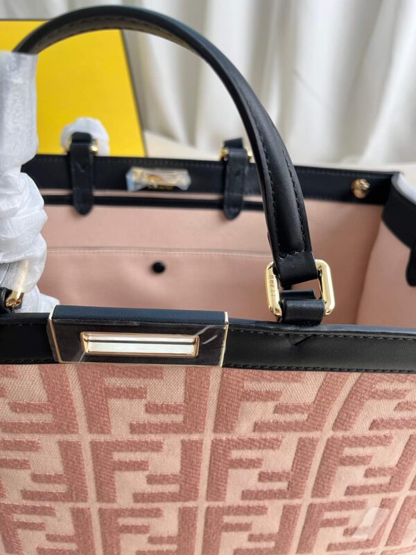 Fendi Women's X-tote Bag In Canvas With Thread-embroidered Ff Monogram - Image 9