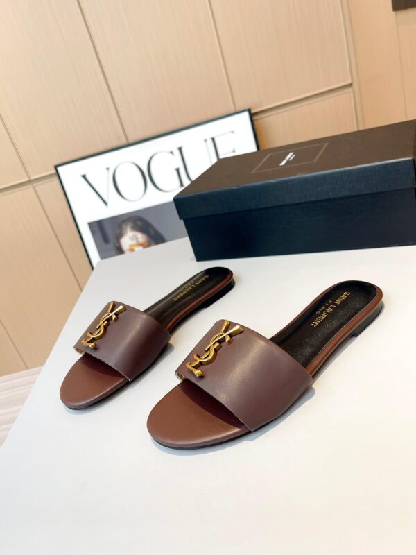 YSL Flat Slides