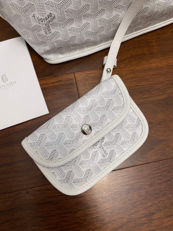 Goyard Mini Tote White Bag - Image 9