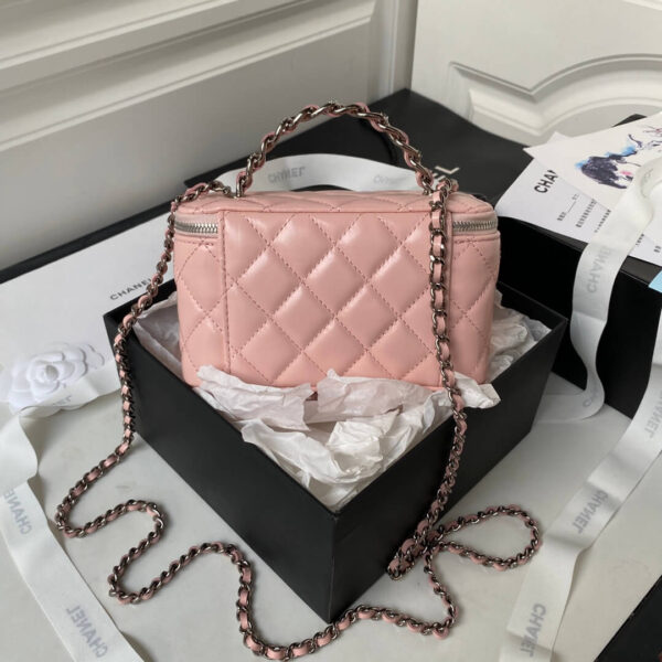 Chanel 22C Pink Caviar Vanity Bag - Image 7