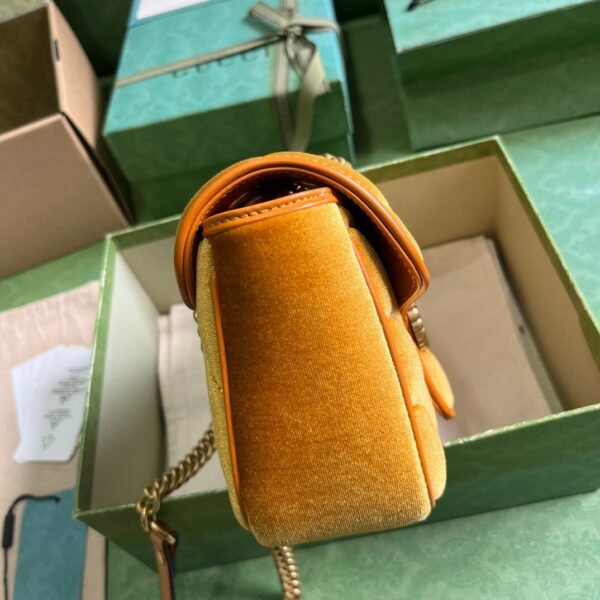 Gucci Marmont Velvet Yellow Bags - Image 2