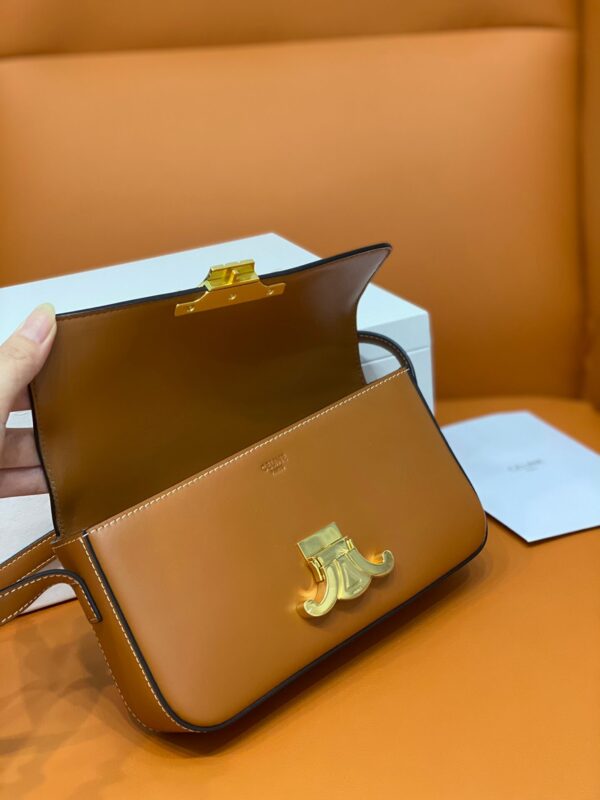 Celine Brown Triomphe Shoulder Bag - Image 7