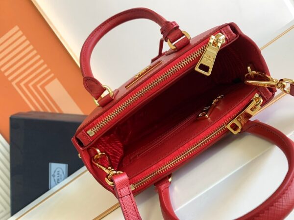 Prada Galleria Saffiano Red Bag - Image 8