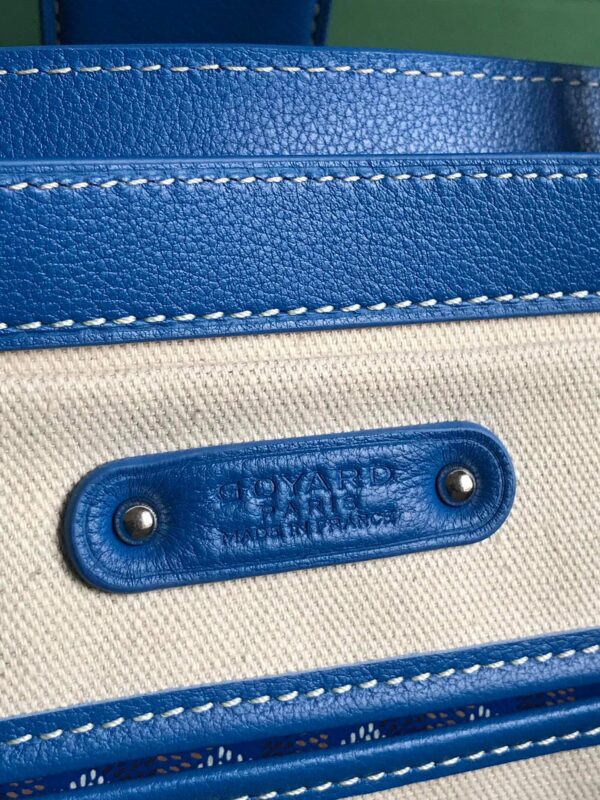 Goyard Saigon Tote Blue Bag - Image 7