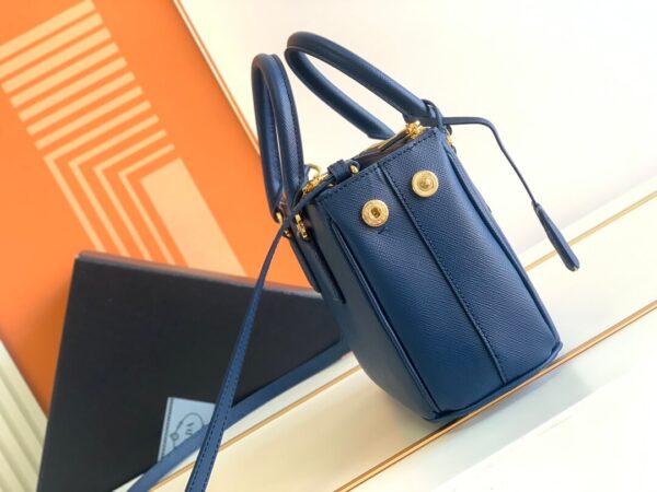 Prada Galleria Saffiano Blue Bag - Image 8