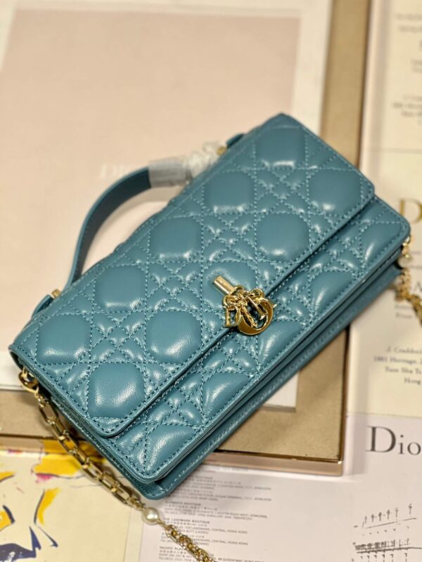 Miss Dior Top Handle Bag Purple - Image 8