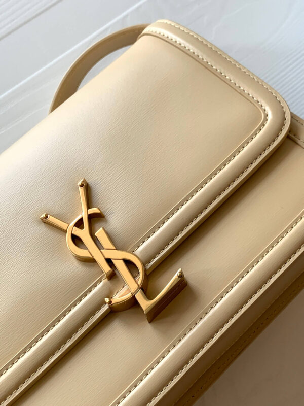 YSL Cream Solferino Leather Shoulder Bag - Image 7