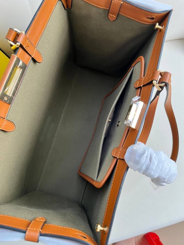Fendi Women's X-tote Bag In Canvas With Thread-embroidered Ff Monogram - Image 9