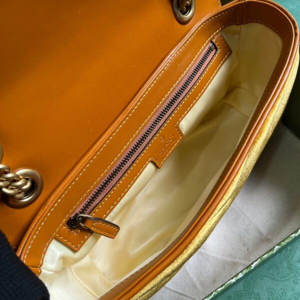 Gucci Marmont Velvet Yellow Bags - Image 9