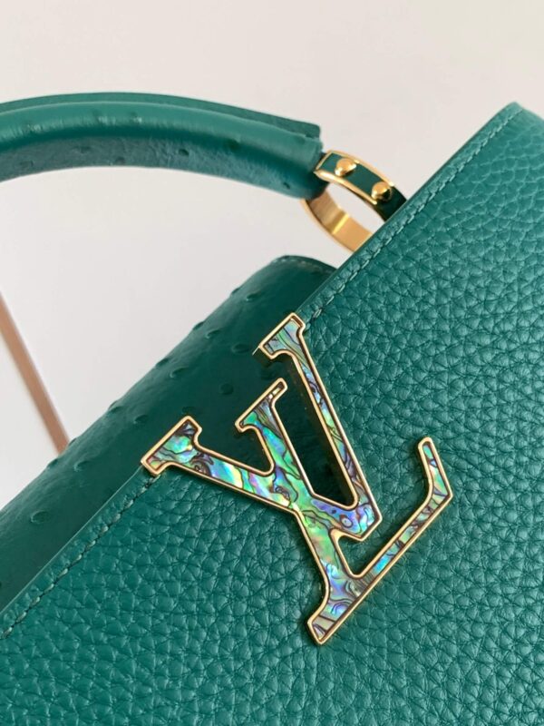 LV Capucines BB Bag in Green - Image 9