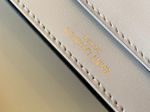 YSL Solferino Shoulder White Bag - Image 8