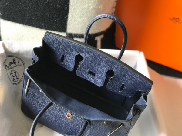 Hermes Birkin Blue Bag - Image 8