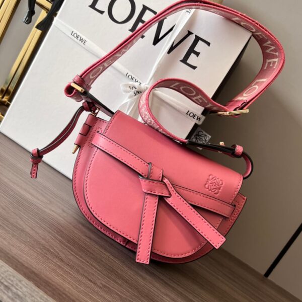 Loewe Gate Small Jacquard-trimmed Shoulder Bag