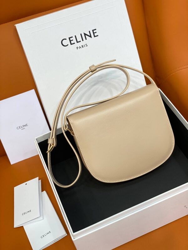Celine Besace Clea In Shiny Calfskin Leather Bag - Image 7