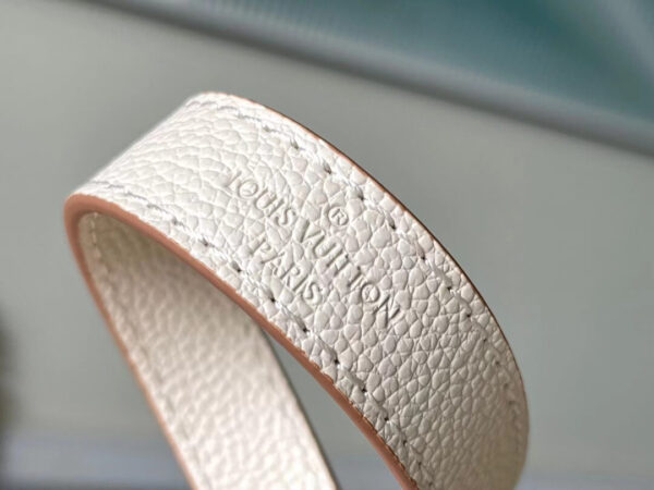 LV Buci Epi Leather Crossbody Bag White - Image 9