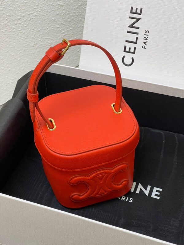 Celine Box Cuir Bag in Red - Image 8