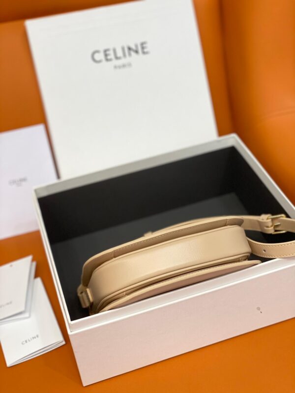 Celine Besace Clea In Shiny Calfskin Leather Bag - Image 8