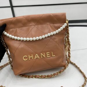 Chanel 22 Small Caramel Handbag