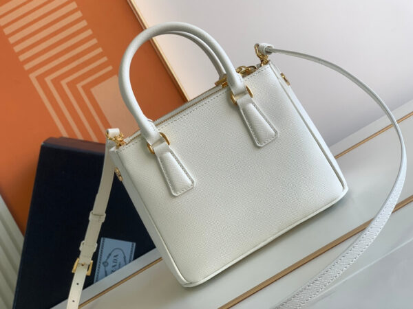 Prada Galleria Saffiano White Bag - Image 5