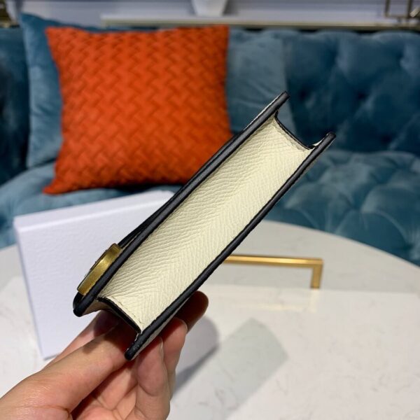 Dior Saddle Flap Card Holder White - Image 6