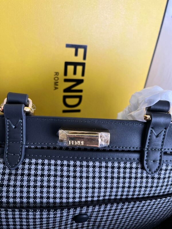 Fendi Women’s X-tote Bag In Canvas With Thread-embroidered Ff Monogram - Image 8