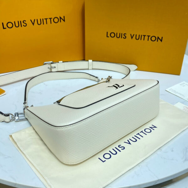 LV Marelle Epi Leather Bag White - Image 9