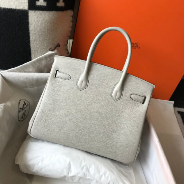 Hermes Birkin Gris Perle Bag - Image 9