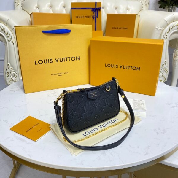 LV Easy Pouch On Strap Black - Image 7