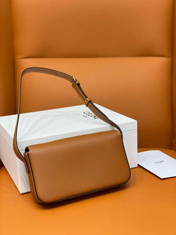 Celine Brown Triomphe Shoulder Bag - Image 8