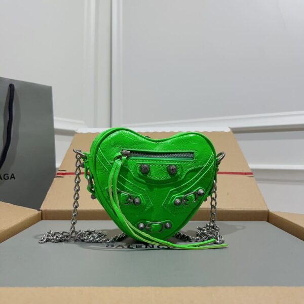 Balenciaga Mini Le Cagole Heart Bag - Image 9
