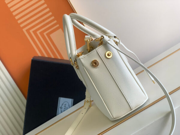 Prada Galleria Saffiano White Bag - Image 6