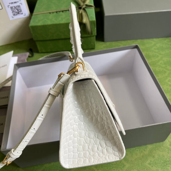 Balenciaga Hacker Hourglass White Bag - Image 8