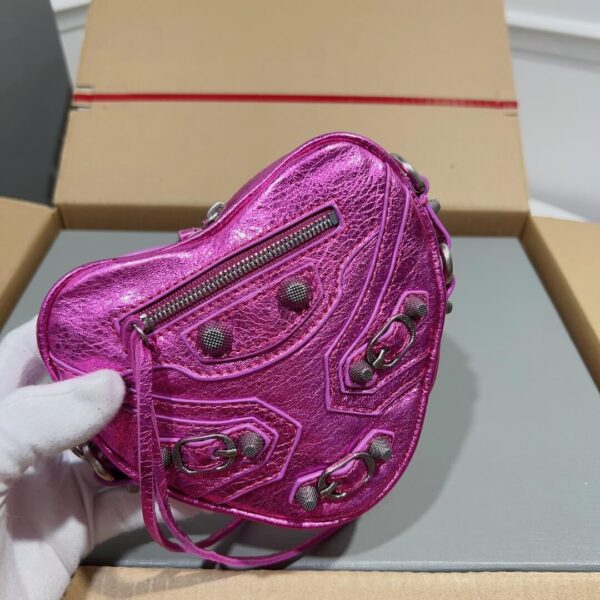 Balenciaga Mini Le Cagole Heart Bag - Image 9