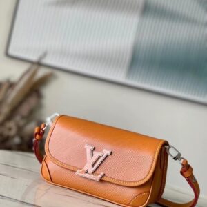 LV Buci Epi Leather Crossbody Bag Brown