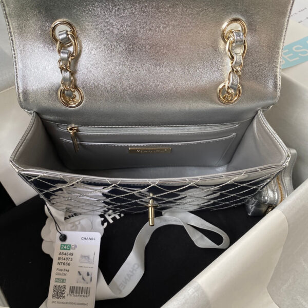 Chanel 24C Backpack with Star Patent Gold - Image 8