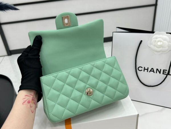 Chanel Mini Rectangular Flap with Top Handle Bag - Image 9