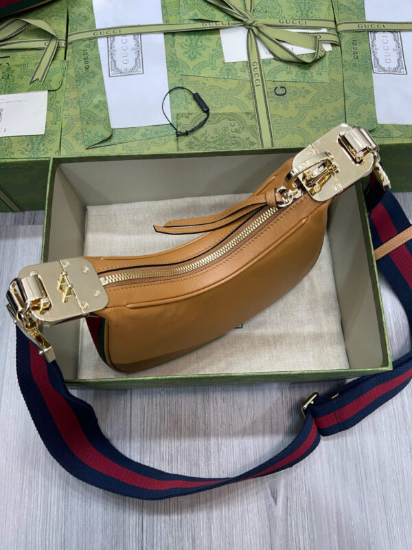 Gucci Attache Small Shoulder Bag Brown - Image 7