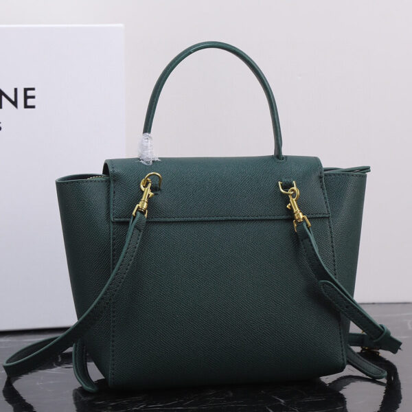 Celine Nano Belt Bag In Grained Calfskin Leather Bag - Image 9