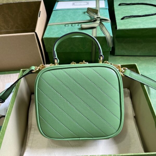 Gucci Blondie Top Handle Green Bags - Image 9