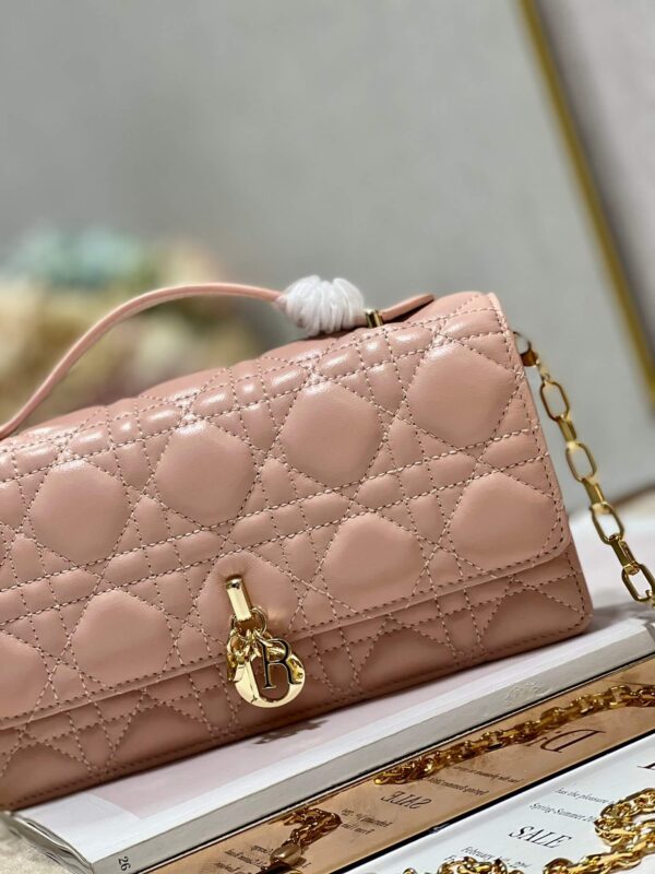 Miss Dior Top Handle Bag Beige - Image 9